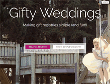 Tablet Screenshot of giftyweddings.com